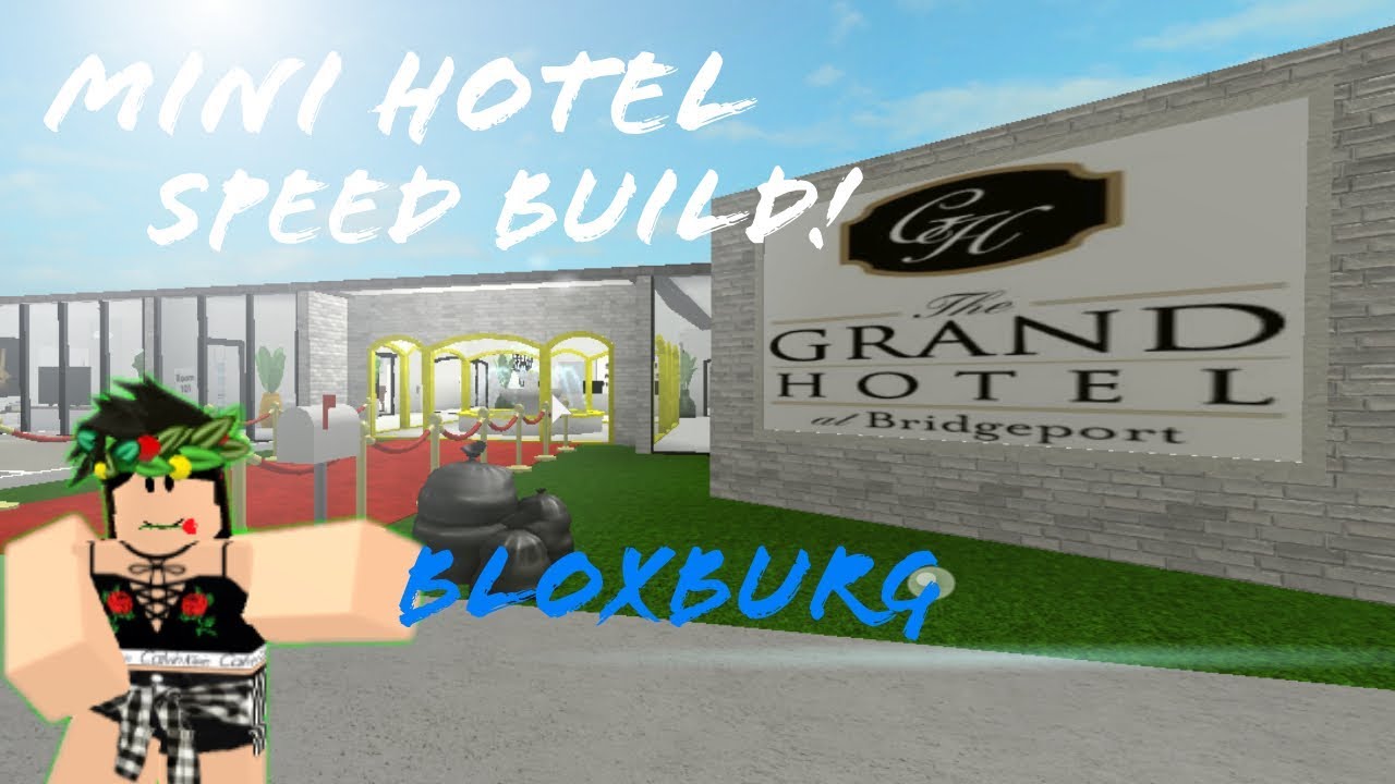 Mini Hotel Speedbuild Bloxburg Youtube