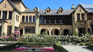 [4K] Kioicho Rose Walk | Beautiful Roses at Akasaka Prince Classic House, Tokyo, Japan