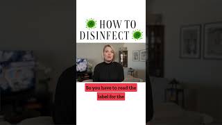 How To Disinfect With Bleach