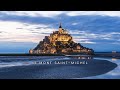 Le Mont Saint-Michel, Unesco World Heritage  - Winter travel in Normandy, France.