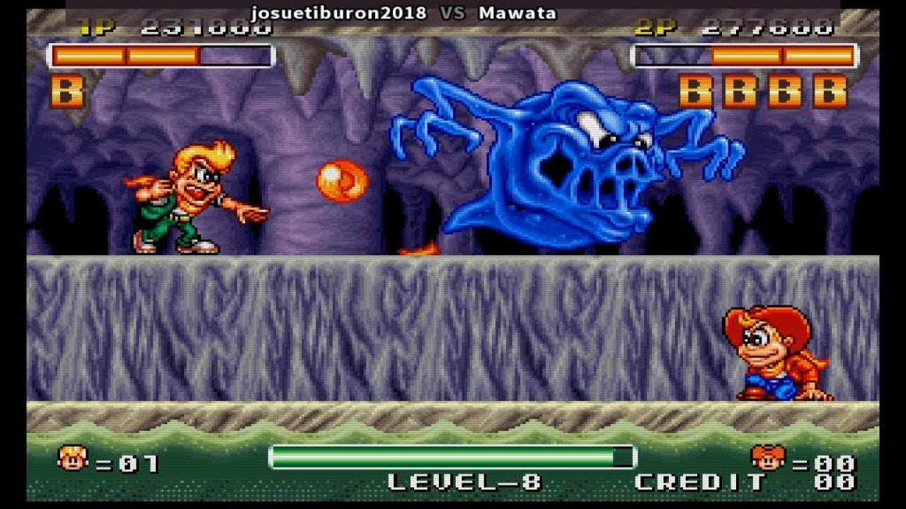 Longplay [TAS] Spinmaster / Miracle Adventure - Data East 1993 - 2 players gameplay 12.02.2021