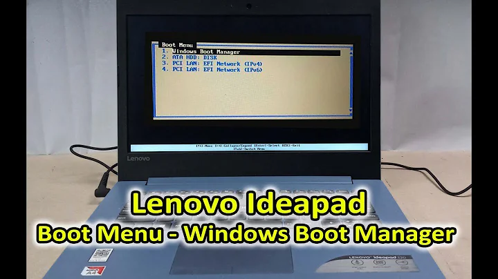 Boot Menu display - Windows Boot Manager | Lenovo Ideapad 320, 330