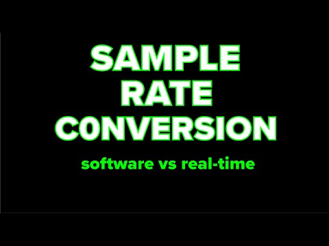 What Is Sample Rate Conversion