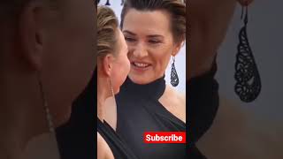 kate winslet and his daughter at bafta tv awards yshortsredcapetKatewinslet