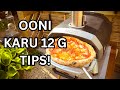 The ooni karu 12g pizza oven top tips