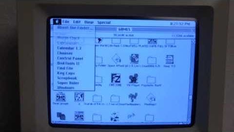 Macintosh SE FD HD startup and shut down, pretty quick?