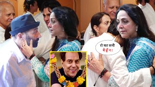 Hema Malini arrived at Sunny Deol's house in tears after Dharmendra's funeral; the family was dev...
