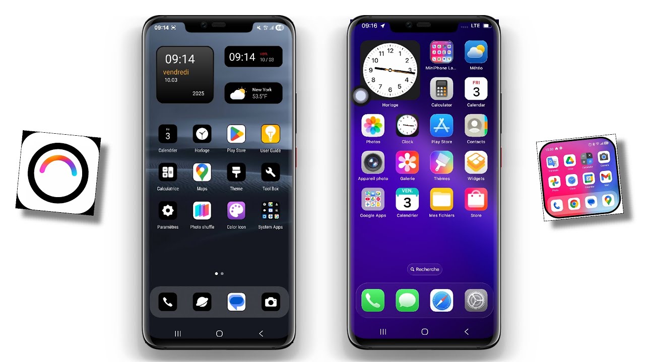 3 Meilleures Applications OS Launcher pour Android - YouTube