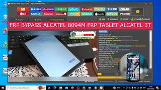 FRP BYPASS ALCATEL 8094M  FRP TABLET Alcatel 3T CON UNLOCK TOOL 2022
