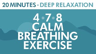 478 Calm Breathing Exercise | 20 Minutes Maximum Relaxation | Anxiety Relief | Pranayama Exercise