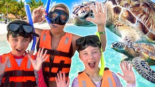 FIRST EVER time SNORKELING *turtles, bats and pitch black caves! by The Piggott Family 76,216 views 1 month ago 21 minutes