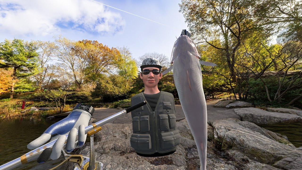 I tried fishing for an albino catfish but instead got a blue catfish in