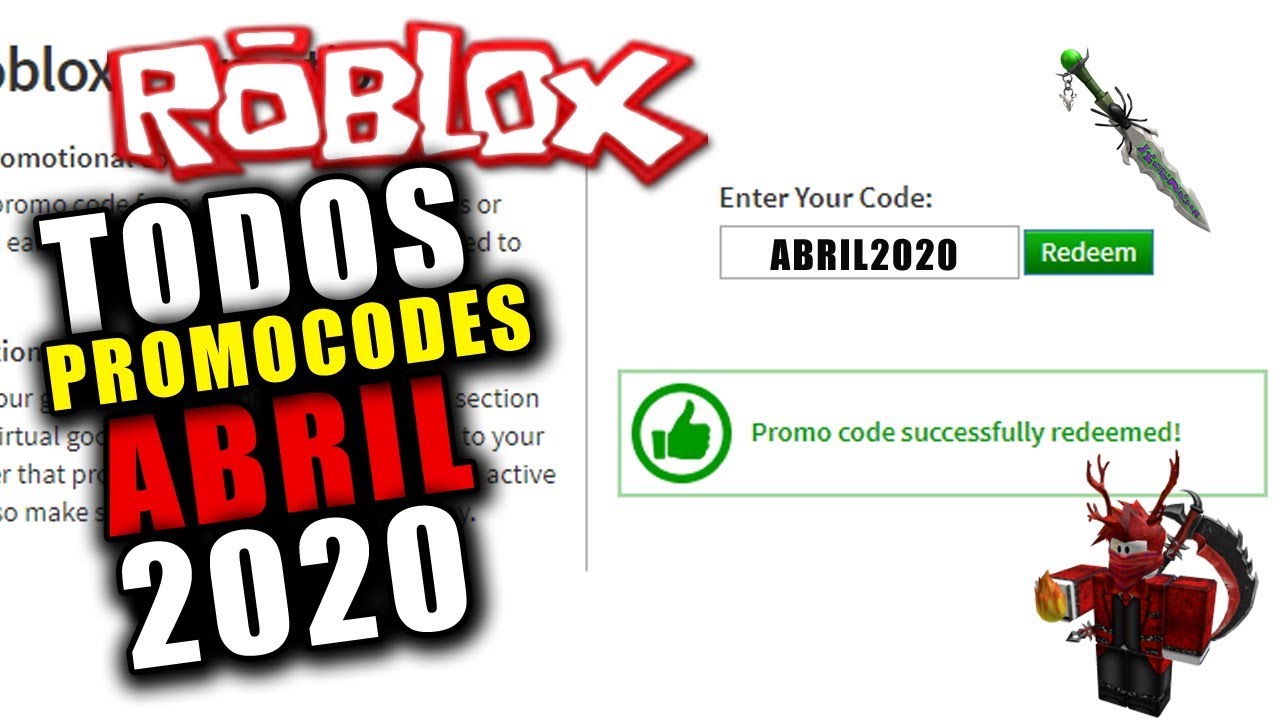 NUEVOS ROBLOX PROMOCODES!! (2024) (ABRIL) TODOS FUNCIONANDO!! YouTube