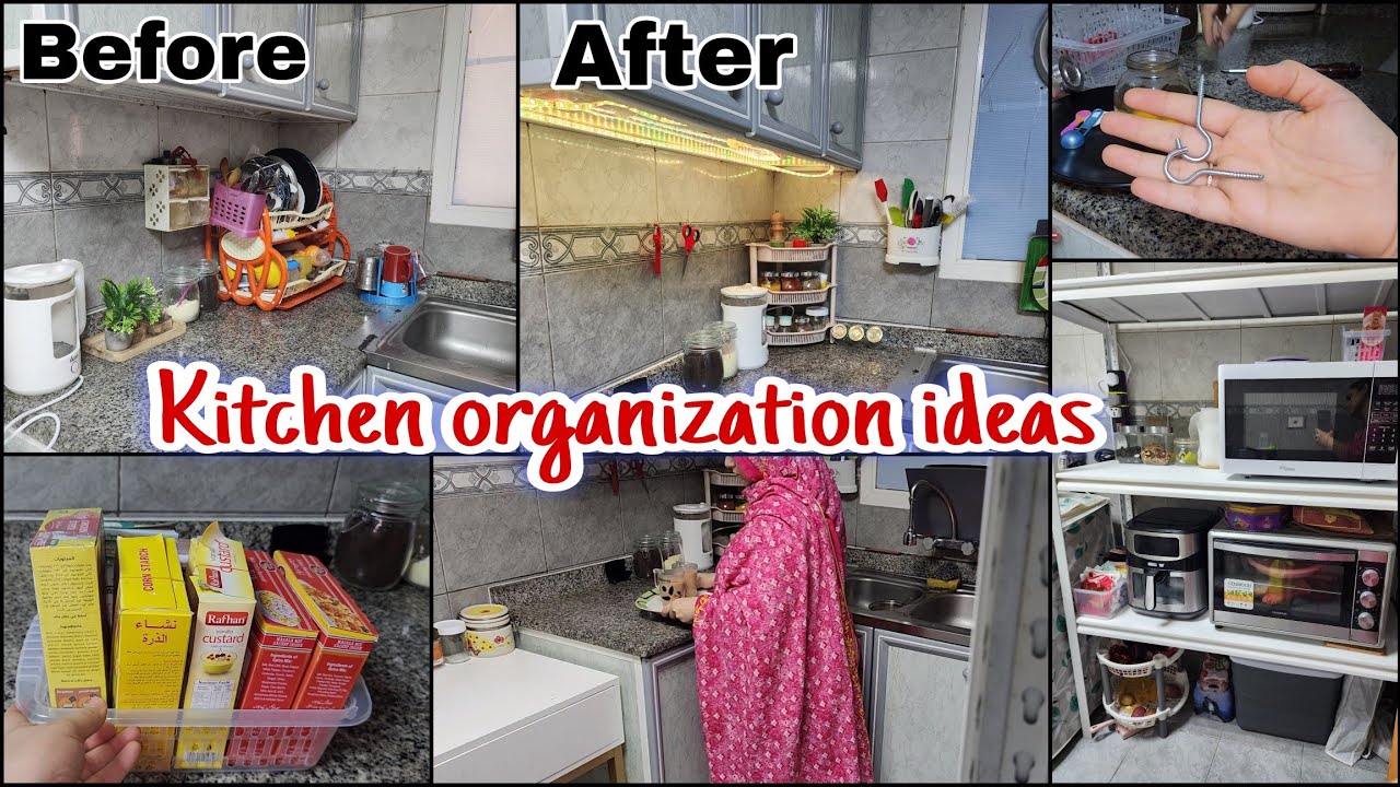 Kitchen countertop decore ideas | Space saving tips |Kitchen organization | kitchen organizing ...