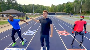 De snelste mens ter wereld versus een robot!