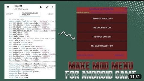 #Make mod menu | Add Strokes toggle, seekbar body and buttons mod menu | Fully customize mod menu