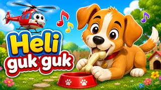 HELI GUK GUK GUK 🚁🐶 | Lagu Anak Indonesia Terbaru | Lagu Anak Ceria & Edukatif | NOK GITA Channel