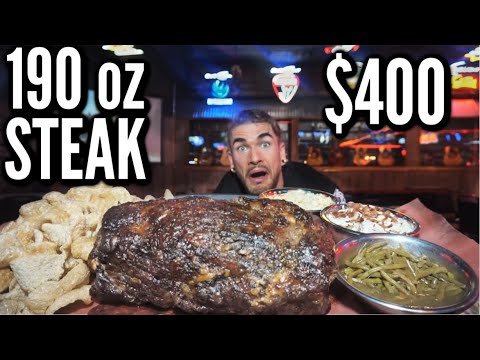 IMPOSSIBLE 15LB TEXAS STEAK CHALLENGE (PRIME RIB) | BIGGEST FOOD CHALLENGE EVER | MAN VS FOOD