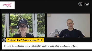 Breaking the land speed record with the IOT applying lessons learnt to factory settings | CogX 2020