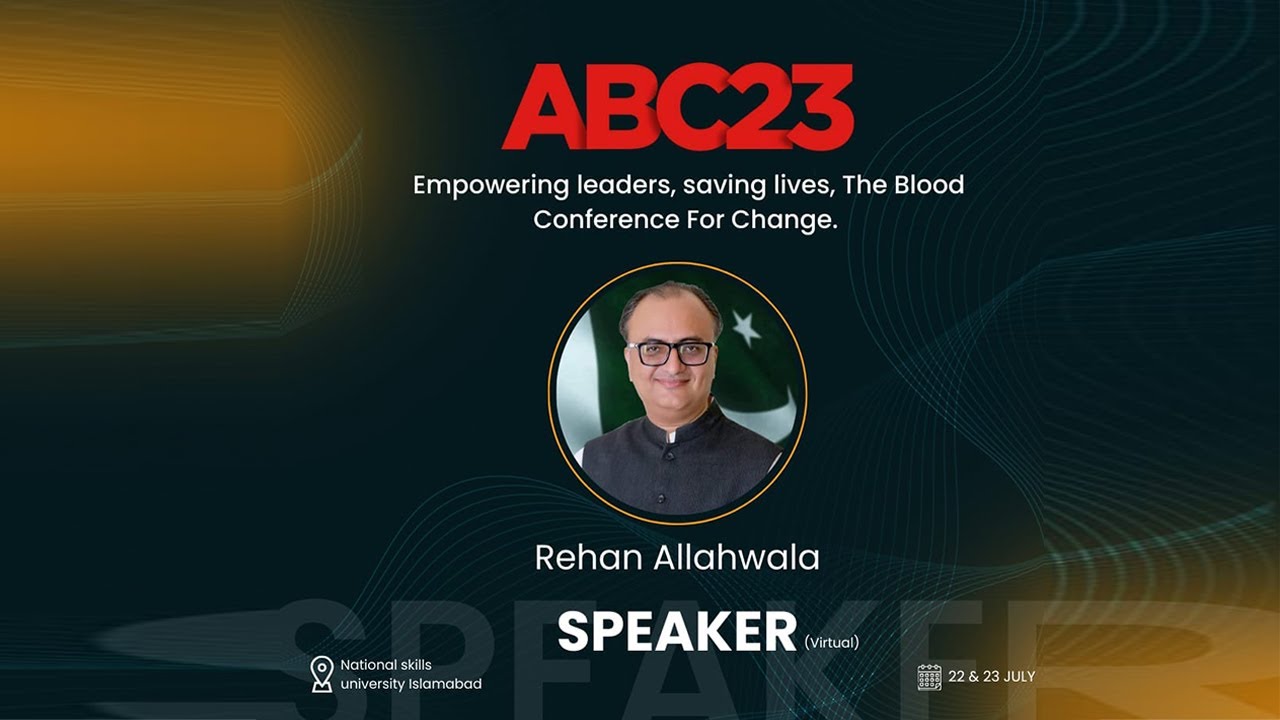 Thumbnail for Revolutionizing Blood Activism: Rehan Allahwala's Keynote | Annual Blood Conference 2023