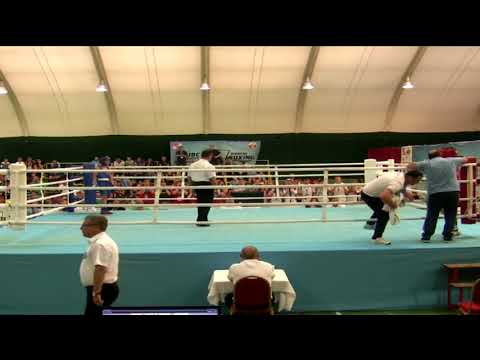 2018-26-05 საბა ტყებუჩავას მეოთხედფინალური ორთაბრძოლა კრივში ევროპირველობაზე  ბულგარეთის ქ.ალბენაში.