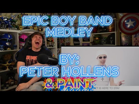 THIS WAS SO DAMN FUNNY!!!!!!!!!!!!! Blind reaction to Peter Hollens - Epic Boy Band Medley Ft. Paint