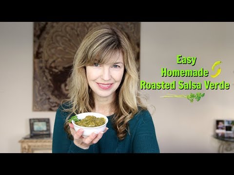 Homemade Roasted Tomatillo Salsa Verde