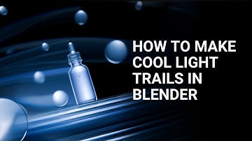 How To Make Cool Light Trails In Blender Fast!