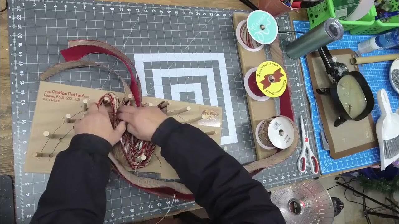 How to Make a Christmas Tree Topper Bow Tutorial YouTube