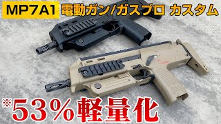 How to install MP7A1 Lightweight Rail Set for TokyoMarui MP7A1  series【INSTALLATION】airsoftgun