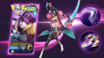 GOING FULL DAMAGE WITH NEW RUBY SKIN "NEON EDGE"!!😻✨BEST RUBY BUILD AND ROTATION 2025