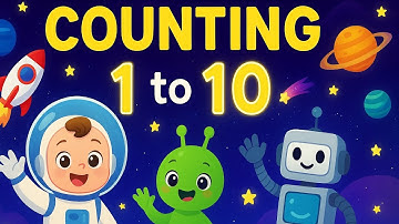 Counting 1 to 10 in Space! 🚀 Fun Nursery Rhyme for Kids | Learn Numbers with Baby Astronaut