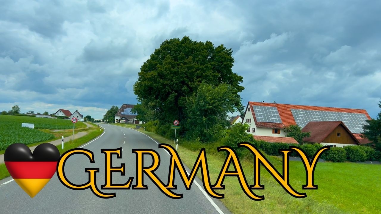 Scenic Drive in Germany 🇩🇪 | Peaceful Village Roads from Baindt to Illertissen