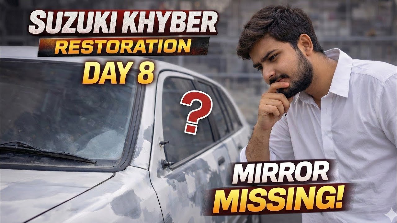 Suzuki Khyber Restoration Day 8 | Where's the side mirror? | Car guy on a budget