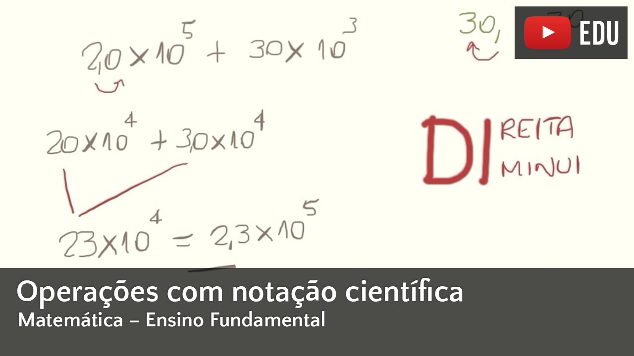 Explicação sobre a notação científica