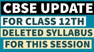 CBSE new syllabus 2021| CBSE syllabus reduced| Physics class 12th Deleted Topics