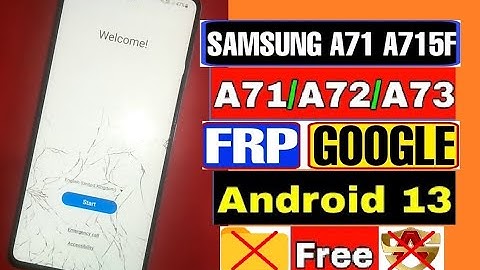 Samsung A71 Frp Bypass 2025