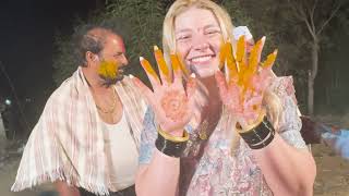 My American Fiancée Celebrates Mehndi in our Maharashtran Village