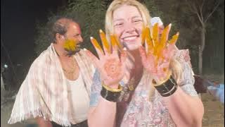 My 1st traditional Maharastrian Haldi Ceremony in the Village 😍