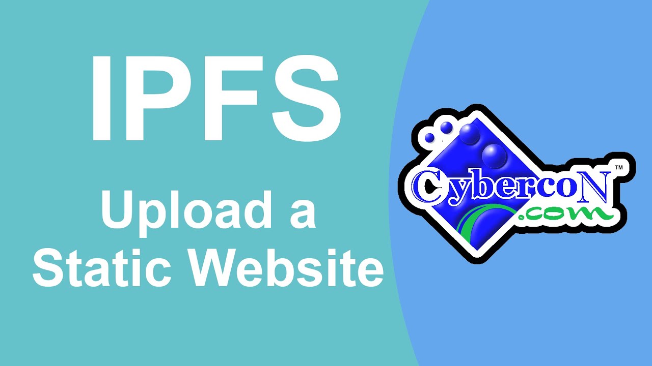 How to upload websites to Cybercon IPFS Node - YouTube