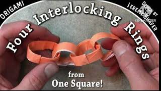 (Members Only) 4 Interlocking Rings SV! By JeremyShaferOrigami And For Membership Theres The Link! 👇