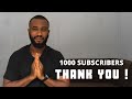 Nigerian Youtuber, 1000 Subscribers. #1000subscribers #nigerianyoutuber