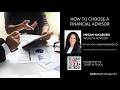 How to choose a financial advisor