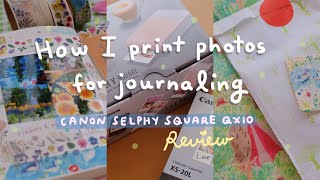 Canon Selphy Square QX10 Photo Printer Review + Hobonichi Techo Journal With Me | Rainbowholic