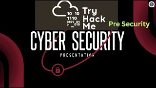 Pre Security,tryhackme.com/paths