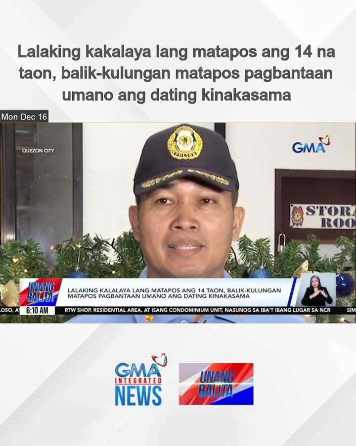 Lalaking kakalaya lang matapos ang 14 na taon, balik-kulungan matapos pagbantaan... | Unang Balita