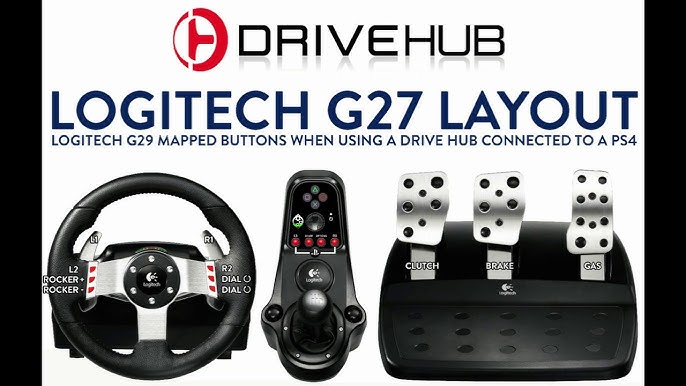 Volante Logitech G27 + adaptador PS4 + suporte Wheel Stand Pro