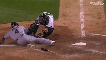 CLE@CWS: Ramirez cuts down Aviles at home plate