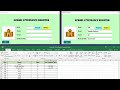 School Attendance Register Using Excel VBA || how to create Attendance Register in excel VBA