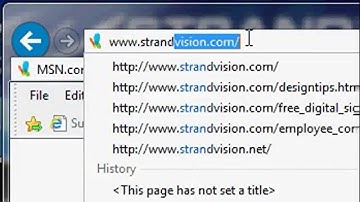 StrandVision Digital Signage Web Site Operation